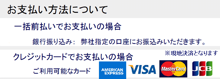 取り扱いカード情報