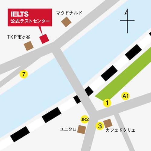 アクセスマップ 東京 市ヶ谷 バークレーハウス語学センター